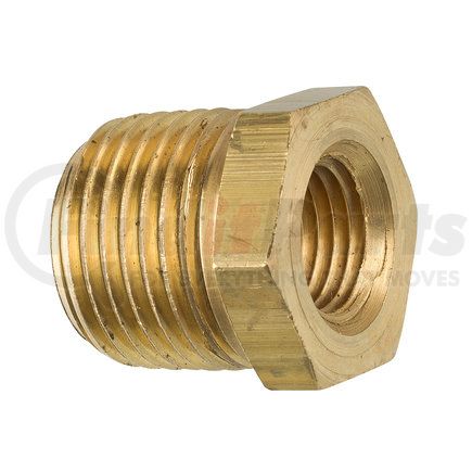 AGS Company PTF-19B Brass Bushing, Male (1/2-14 NPT), Female (1/4-18 NPT), 1/bag