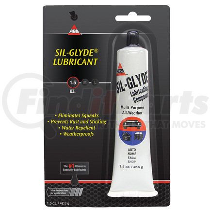 AGS COMPANY SG-2 Sil-Glyde Silicone Lubricant, Tube, 1.5 oz, Card