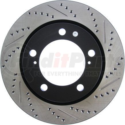 StopTech 127.44162L Sport Drilled & Slotted Brake Rotor, Front Left