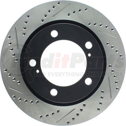 STOPTECH 127.44162R Sport Drilled & Slotted Brake Rotor, Front Right