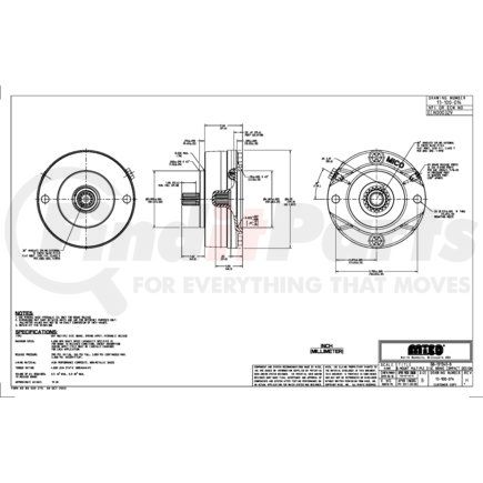 MICO 13-100-014 GB-131340-B Multiple Disc Brake - Compact