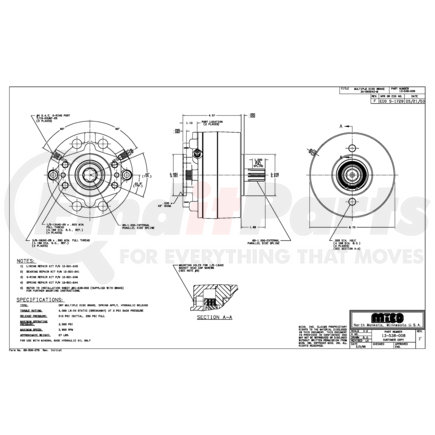 MICO 13-538-008 3A-060640-M Multiple Disc Brake