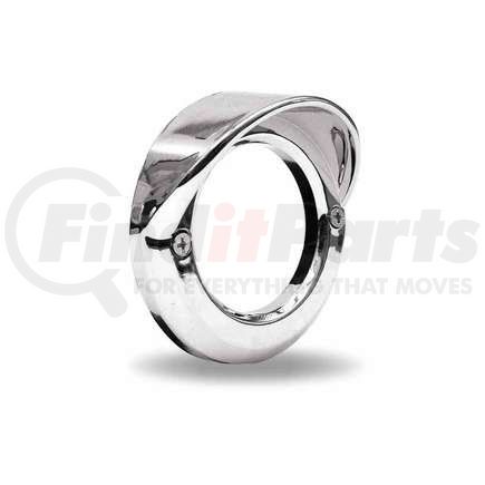 TRUX TBEZ-2CH2 Bezel, 2", Chrome, Plastic, Visor