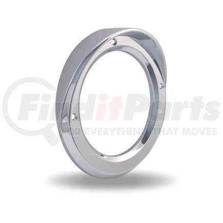 TRUX TBEZ-4CH2 Bezel, 4", Chrome, Plastic, Visor