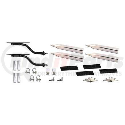 TRUX TFEN-FKIT2HD Fender Mounting Kit, Full, Heavy Duty, Stainless Steel with Adjustable Swing Center Bracket