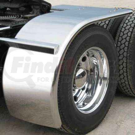 TRUX TFEN-H10 Fender, Half, 80" Smooth CSM Rollin’ Lo (31"-49"), 16 Ga. (Fits Tires with an Outer Diameter of 46 1/2" or 43 1/2")