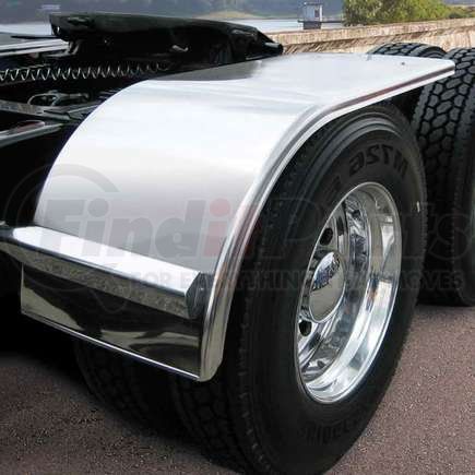 TRUX TFEN-H59 Fender, Half, 60" Smooth (25"-35"), 14 Ga.