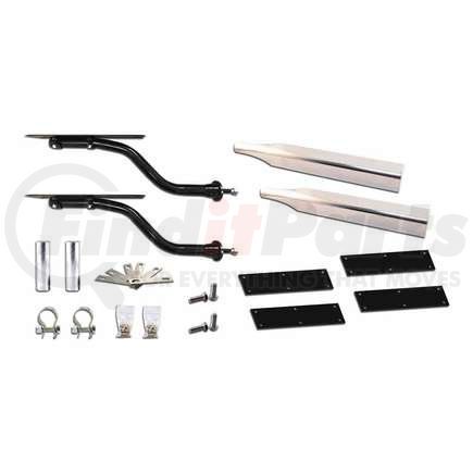 TRUX TFEN-HKIT2HD Fender Mounting Kit, Half, Heavy Duty, Stainless Steel, Adjustable Swing Center Bracket