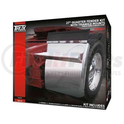 TRUX TFEN-Q11 Fender, Quarter, 27", Triangle Mounts, 16 Ga.