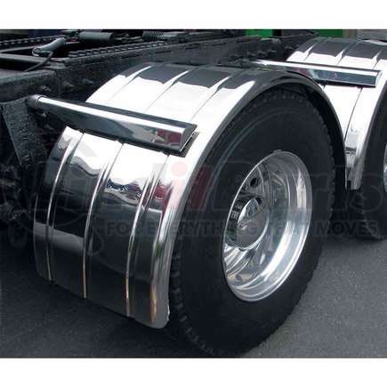 TRUX TFEN-S14 Fender, Single, 80" Ribbed, Rolled Edge, 16 Ga.