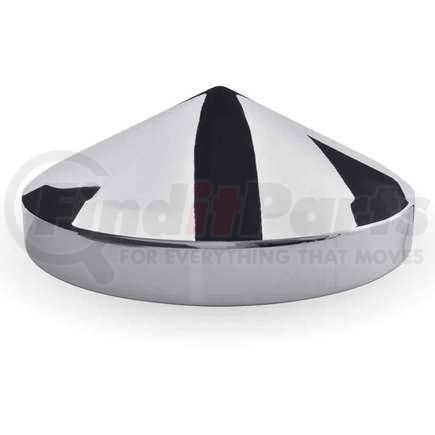 TRUX THUB-834P Wheel Accessories - Hub Cap, Rear, Chrome, Metal Pointed, 8.5" Diameter & 3/4" Studs