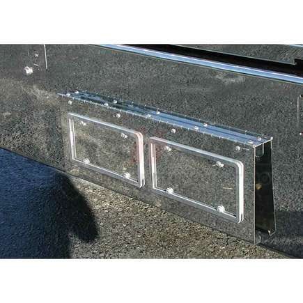 TRUX TK-1702 Bumper Swing Plate, Texas Style, 2 License Plates, for Kenworth W900