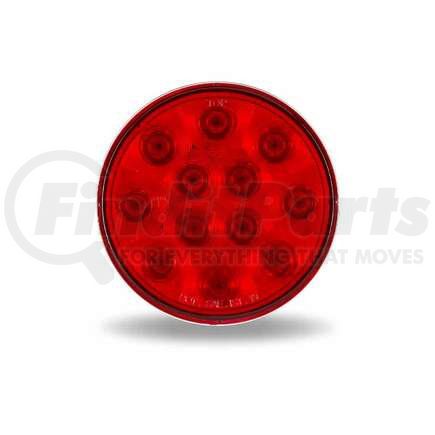 TRUX TLED-412R Stop, Turn & Tail Light, 4" Round, LED, Red Lens, 12 Diodes