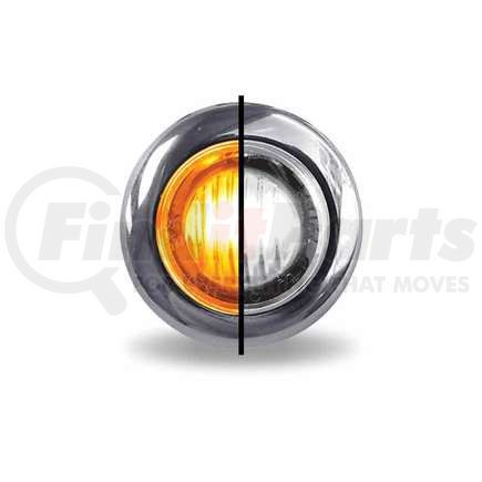 TRUX TLED-BX3AW Marker Light, Mini Button, Dual Revolution, Amber/White, LED