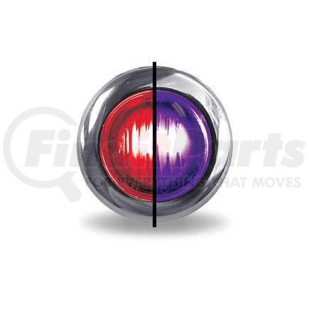 TRUX TLED-BX3RP Marker Light, Mini Button, Dual Revolution, Red/Purple, LED