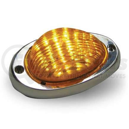 TRUX TLED-FLCA Sleeper, Amber, LED, with Base, 35 Diodes, 3-Wire, 2 Function, for Freightliner Century/Columbia/Coronado