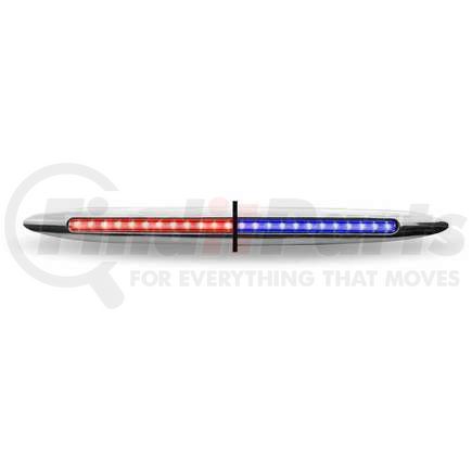 TRUX TLED-FX82 Stop, Turn & Tail to Auxiliary Light, LED, 1" x 17", Slim, Dual, Flatline, Red/Blue