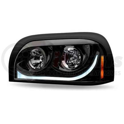 TRUX TLED-H15 Projector Headlight Assembly, LH, Halogen, Black, for FreightlinerCentury