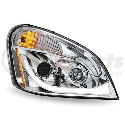 TRUX TLED-H67 Projector Headlight Assembly, RH, LED, Chrome, for Freightliner Cascadia