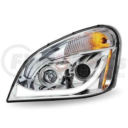 TRUX TLED-H66 Projector Headlight Assembly, LH, LED, Chrome, for Freightliner Cascadia