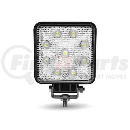 TRUX TLED-U5 Work Light, Universal, White, Square, Clear Lens, Black Housing, 9 Diodes, 900 Lumens