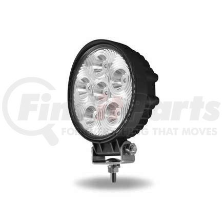 TRUX TLED-U19 Work Light, Spot Beam, Universal, White, Round Beam, Clear Lens, Black Housing, 6 Diodes, 2400 Lumens