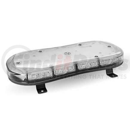 TRUX TLED-W17 Warning Light Bar, 14", Low Profile, Class 1, Amber, LED, with 36 Flash Patterns, Bracket Base