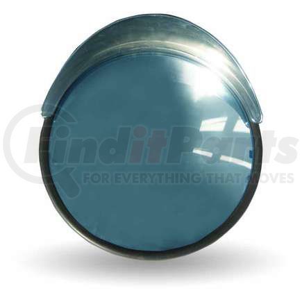 TRUX TM-2000 Mirror Visor, Convex, Chrome, Plastic, 8"