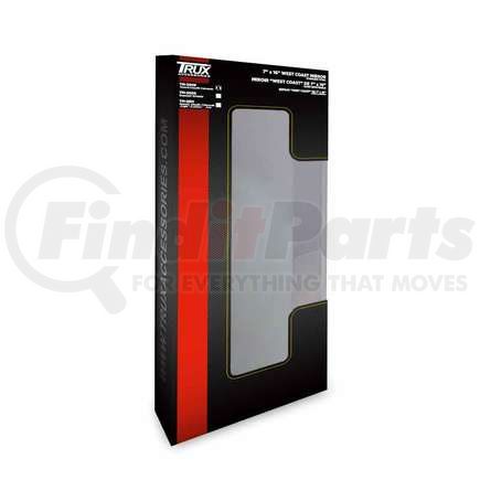 TRUX TM-2008 Westcoast Mirror, 7" x 16", Stainless Steel, Heat,No Light