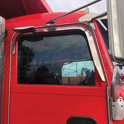 TRUX TP-1401 Window Shade, Convex Mirror Cut-Out on RH, for 2005-2012 Peterbilt 379