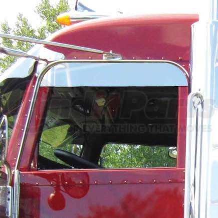 TRUX TP-1437 5 in. Chop Top Window Panel, Cab Mounted Mirror, for Peterbilt Trucks