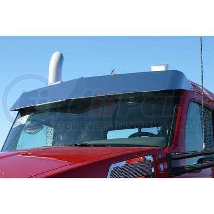 TRUX TSUN-K45 Sunvisor, 11-1/2", Daycab Low Roof, with 18 x 3/4" Button Light Holes, for Kenworth T680/T880