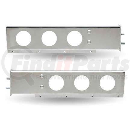 TRUX TU-9210 Mud Flap Hanger, with Flat Top, 6 x 4" Light Holes, 2 1/2" Bolt Spacing
