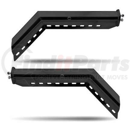TRUX TU-9222 30 in. Mud Flap Hanger, 45-Deg, with 1-1/8 in. Bolt Spacing, Painted