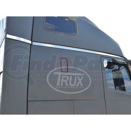 TRUX TV-1404 Sleeper and Cab Trim - Stainless Steel, Pre-2019, with 3M Double Sided Tape