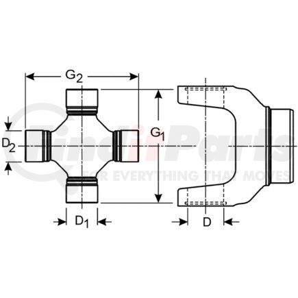 Dana 5-546X U-Joint Kit (Obs)