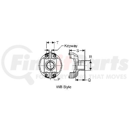 Dana 4C-4-11 WING BEARING END YOKE