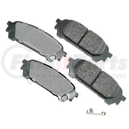 Akebono ACT1004 ProACT Ultra Premium Ceramic Disc Brake Pad Kit