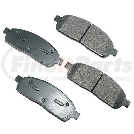 Akebono ACT1011 ProACT Ultra Premium Ceramic Disc Brake Pad Kit