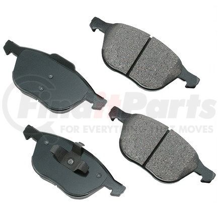 Akebono ACT1044 ProACT Ultra Premium Ceramic Disc Brake Pad Kit