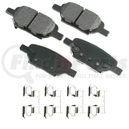 Akebono ACT1033 ProACT Ultra Premium Ceramic Disc Brake Pad Kit