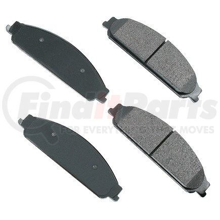 Akebono ACT1070 ProACT Ultra Premium Ceramic Disc Brake Pad Kit