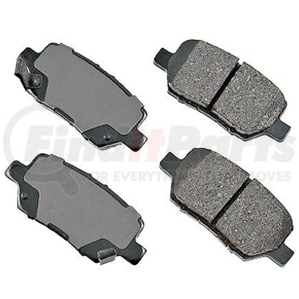 Akebono ACT1090 ProACT Ultra Premium Ceramic Disc Brake Pad Kit