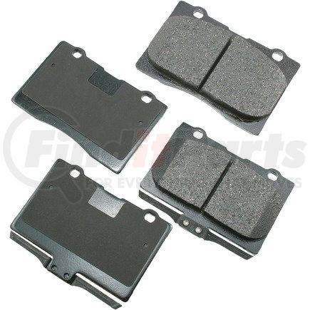 Akebono ACT1091 ProACT Ultra Premium Ceramic Disc Brake Pad Kit