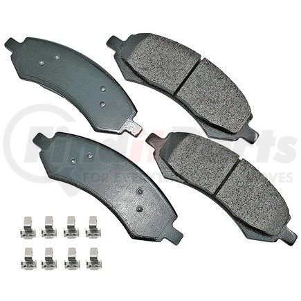 Akebono ACT1084A ProACT Ultra Premium Ceramic Disc Brake Pad Kit