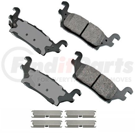 Akebono ACT1120 ProACT Ultra Premium Ceramic Disc Brake Pad Kit