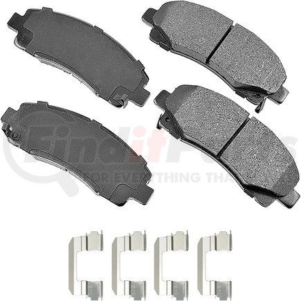 Akebono ACT1102 ProACT Ultra Premium Ceramic Disc Brake Pad Kit