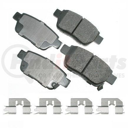 Akebono ACT1103 ProACT Ultra Premium Ceramic Disc Brake Pad Kit