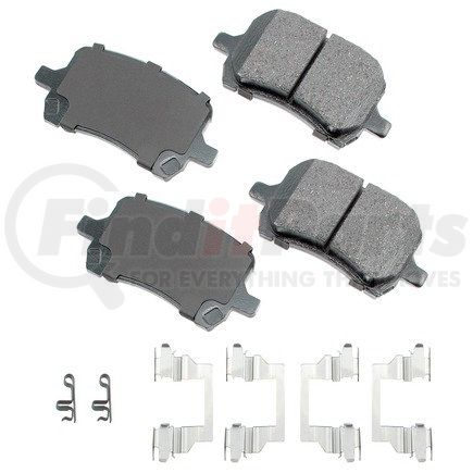 Akebono ACT1160 ProACT Ultra Premium Ceramic Disc Brake Pad Kit