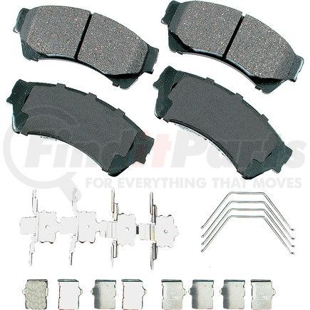 Akebono ACT1164 ProACT Ultra Premium Ceramic Disc Brake Pad Kit